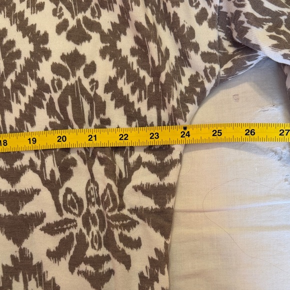 Abercrombie & Fitch Brown and Cream Patterned Hoodie - Picture 6 of 7